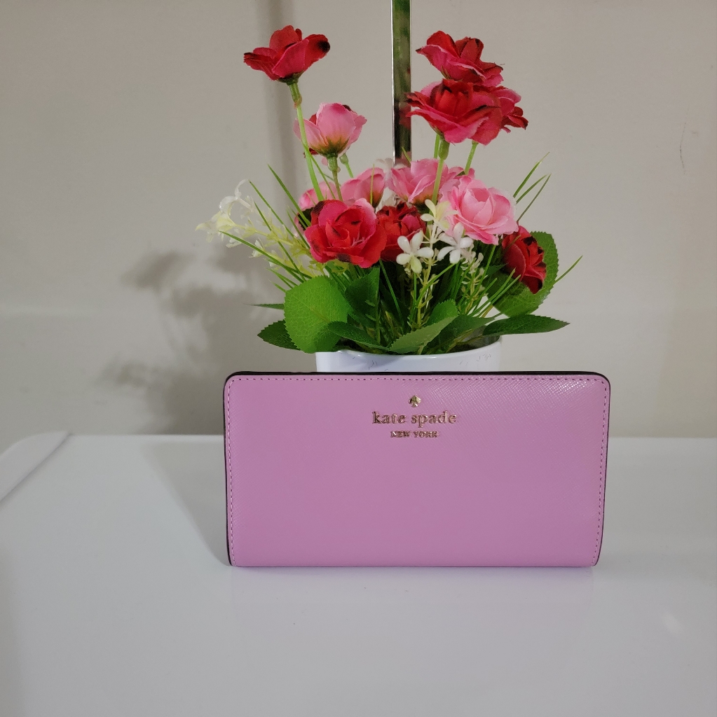 Kate Spade Large Slim Bifold Saffiano Leather Wallet